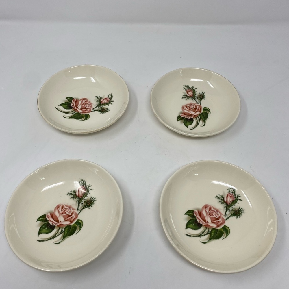 Set of 4 Vintage Ballerina Floral Bowl/Dishes